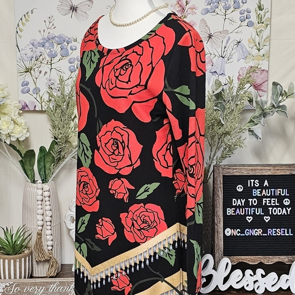 LuLaRoe | DEBBIE LONG SLEEVE DRESS - NWOT! - Picture 6 of 16